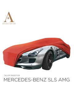 Mercedes-Benz SLS AMG Roadster Indoor Autohoes - Maatwerk - Rood