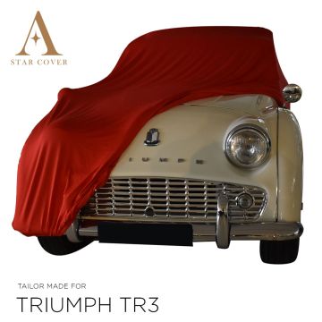 Triumph TR3 Indoor Autohoes - Maatwerk - Rood