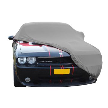 Dodge Challenger Indoor Autohoes - Maatwerk - Zilvergrijs